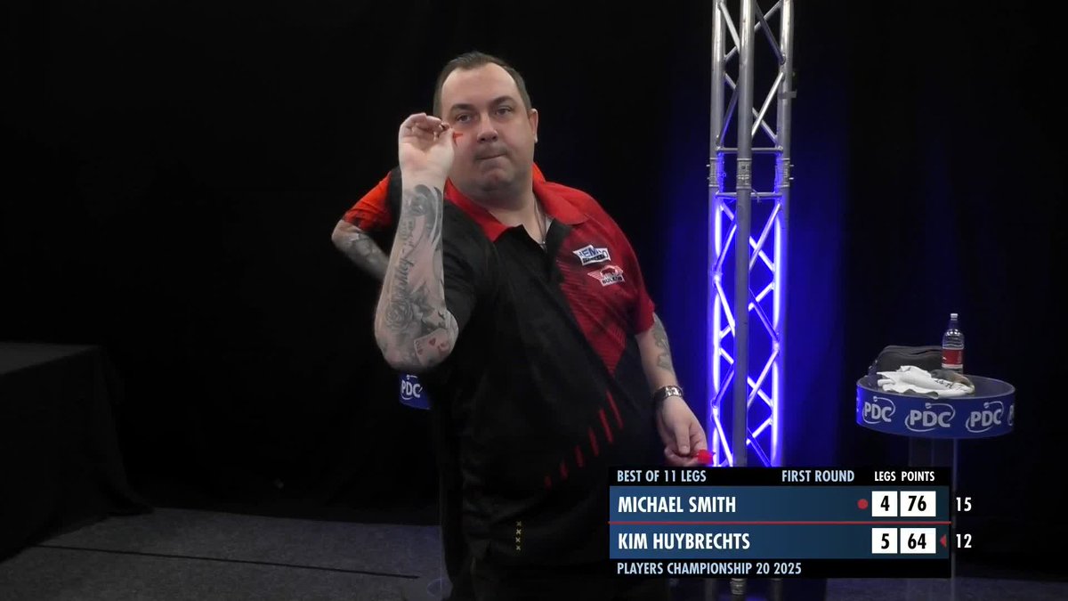 Smith loses in the first round of PC 20 He now needs a semi final tomorrow at a MINIMUM to qualify for for The World Matchplay ๐ฌ