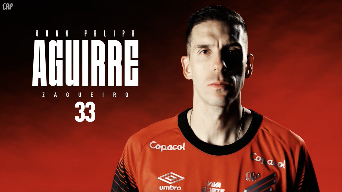 Depois de duas temporadas e meia e cinco títulos no Atlético Nacional, o zagueiro colombiano Juan Felipe Aguirre chega para reforçar o sistema defensivo do nosso Furacão. ¡Bienvenido! 👊🔴⚫️