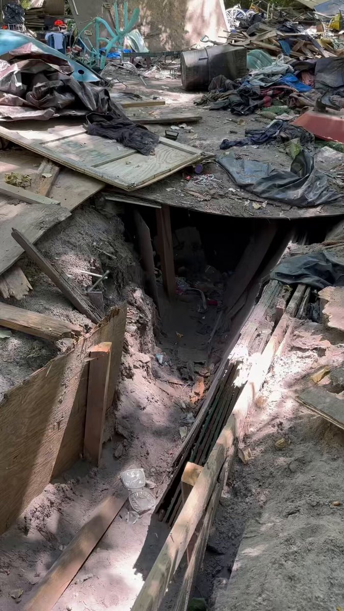 A massive underground bunker, surrounded by booby traps underneath a huge homeless encampment used as an illegal chop shop. This is at the infamous thousand acres dog park. I went with former Mayor Randy Lauer who I have worked closely with for five years. We were exploring and