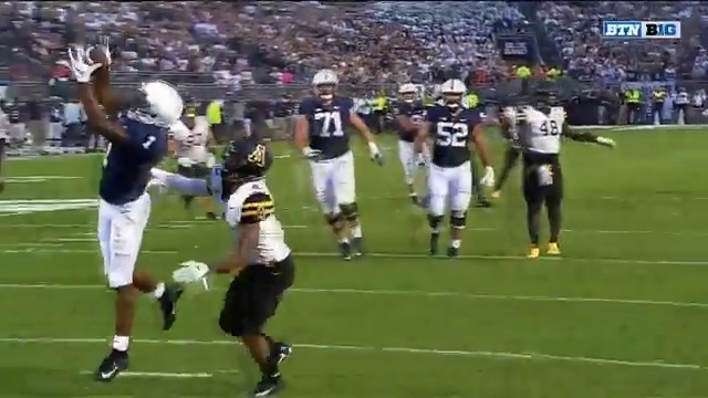 KJ Hamler made a bunch of big plays during his Penn State Football career 💥 This late sequence to help the Nittany Lions force OT in a 2018 win over Appalachian State is up there with the biggest 👇 #B1GFootball