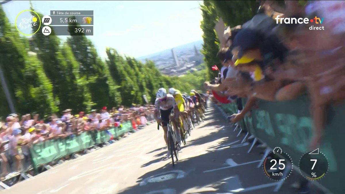 La minasse que Tadej Pogačar a envoyé wow #TDF2025