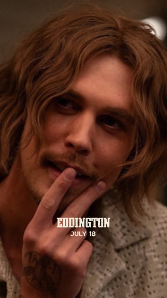 Beware of false temptations. Austin Butler is Vernon Jefferson Peak in Ari Aster’s explosive western, EDDINGTON — in theaters July 18 🧨 Get your tickets now!