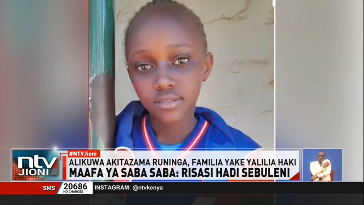 Maafa Ya Saba Saba: Risasi Hadi Sebuleni Binti wa miaka 12 Bridgit Njoki aaga dunia baada ya kupigwa risasi akiwa ndani ya nyumba yao Kiambu. Familia zingine kutoka Kiambu zinapigania haki dhidi ya mauaji ya kiholela. #NTVJioni Nicholas Wambua