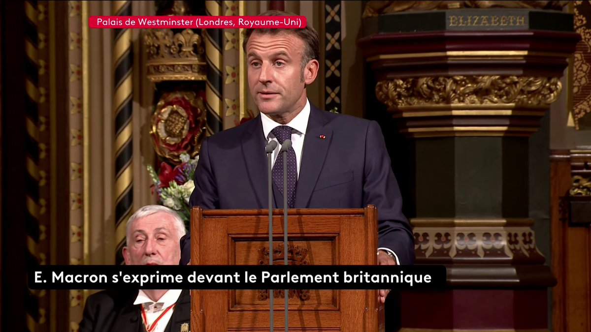 🔴 DIRECT - 🗣 "Les Européens n'abandonneront jamais l'Ukraine", déclare Emmanuel Macron devant le Parlement britannique. #franceinfo #canal16