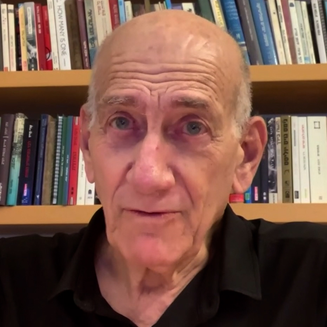 'If it wasn't so sad, it would be funny.' Former Israeli PM Ehud Olmert tells Andrew Marr that a nomination for peace by Benjamin Netanyahu is 'not helpful' to Trump.
