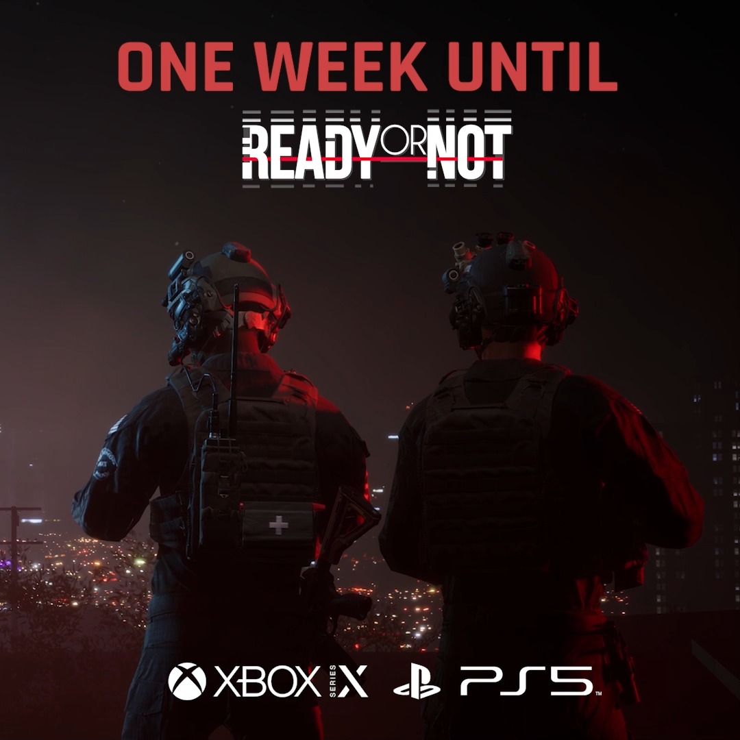The wait is nearly over, Ready or Not is launching on PlayStation5 and Xbox Series X/S next week. Pre-order now: