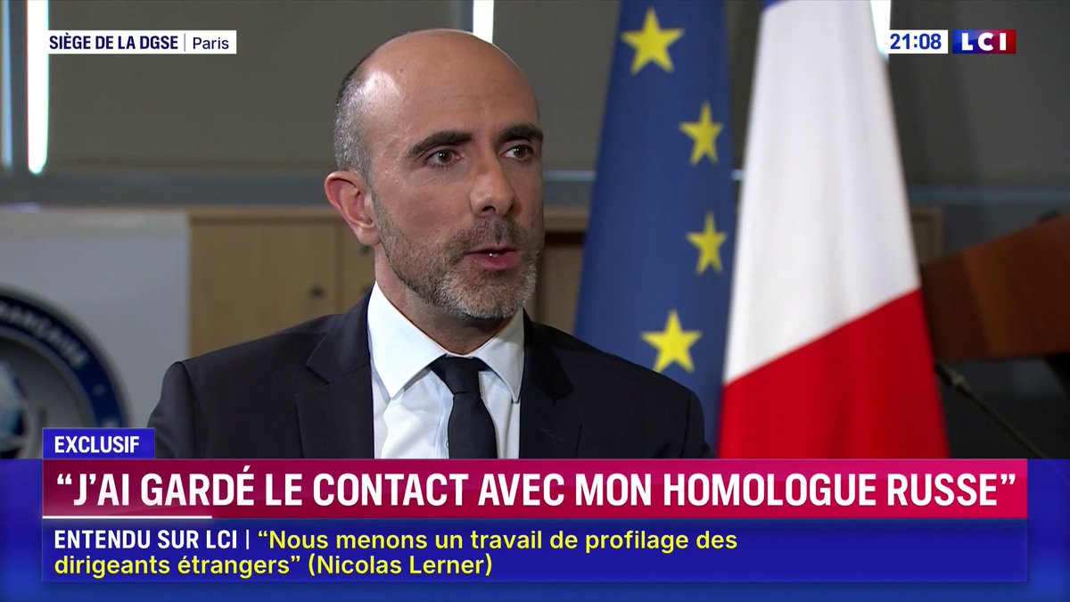 🔴 France/Algérie : « Nous parlons avec la quasi-totalité des services de sécurité du monde (...) j’entretiens des échanges avec mes homologues algériens, ce qui est important dans le contexte actuel » affirme Nicolas Lerner, directeur général de la DGSE ▶️ Darius Rochebin