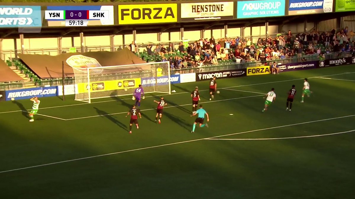 Arbediad Baboucarr Gaye yn atal Wilson! Huge save by Gaye to deny Ben Wilson! TNS's best chance so far. The New Saints FC | #UCL