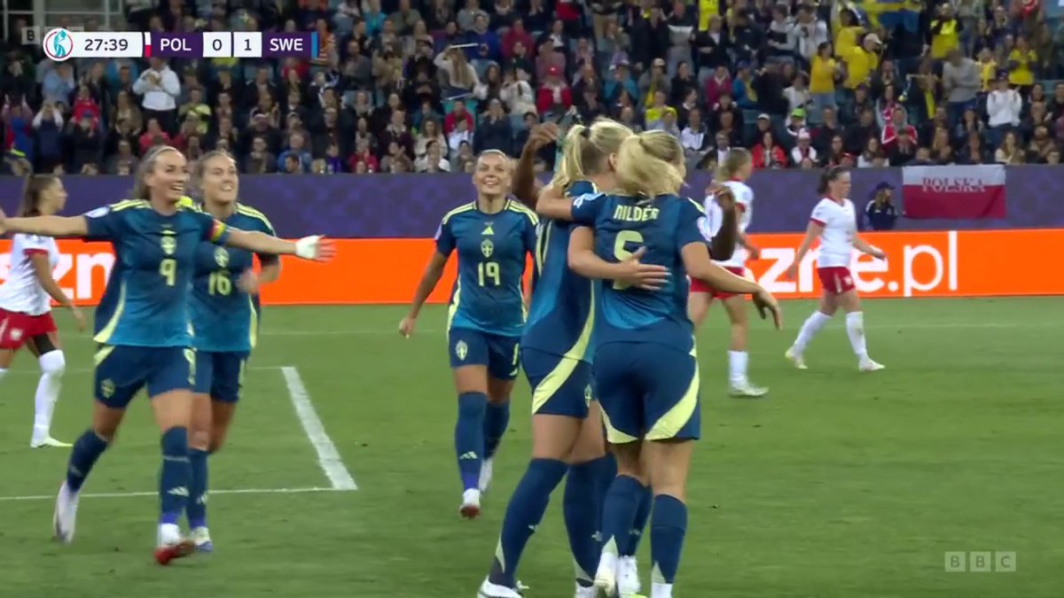 It had been coming, Stina Blackstenius gives Sweden the lead!