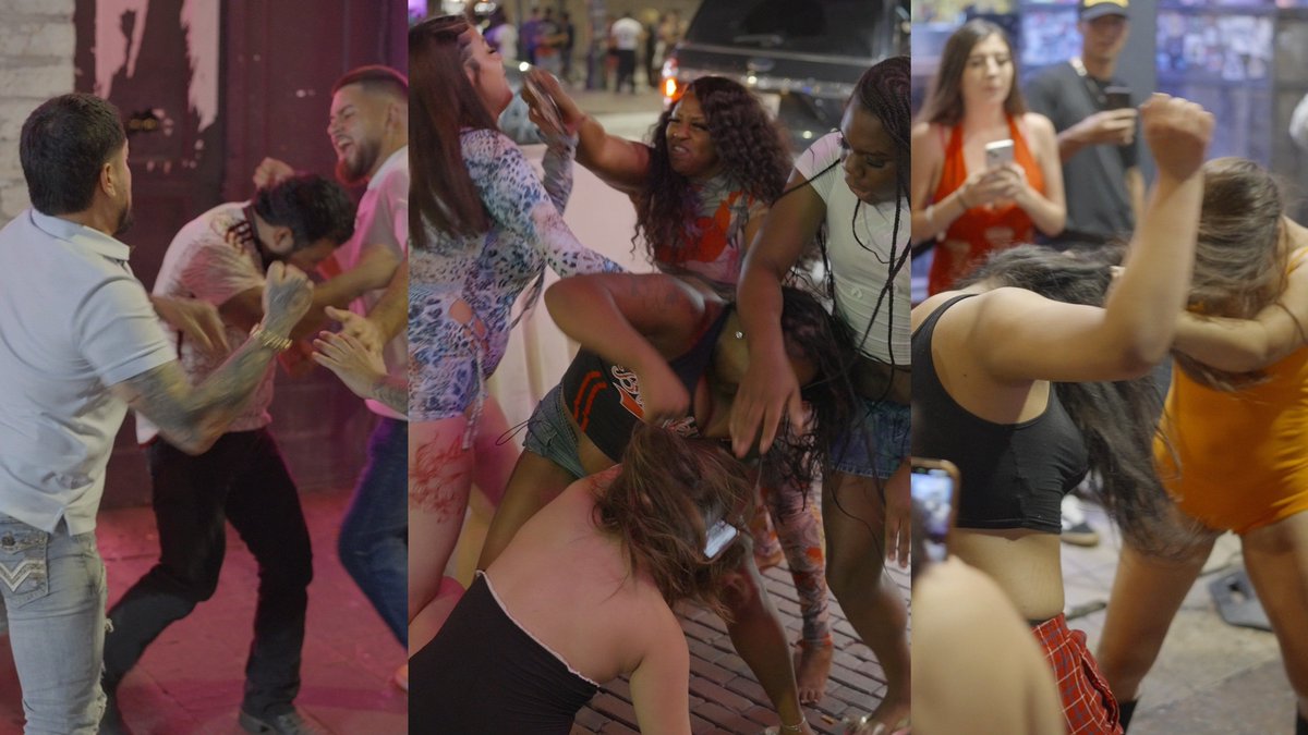 Crazy: Fights break out on 6th Street Austin TX 7-6-2025 #fight #fights July 2025