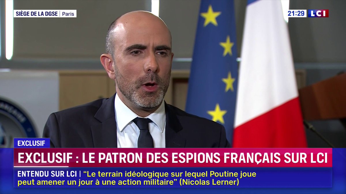 🚨ALERTE INFO « À chaque fois que nous voulons travailler sur quelqu’un, le placer sur écoute, piéger ses téléphones, nous devons demander une autorisation », déclare le patron de la DGSE, Nicolas Lerner.