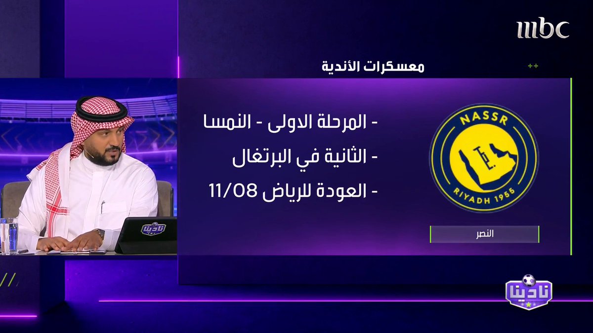 فارس الفزي: هناك توجه في الاتحاد لاستمرار الأجانب العشرة.. والفريق سيعمل بشكل كبير في الصفقات المحلية سواء في حراسة المرمى أو الدفاع أو الظهيرين.. وعودة فيصل الغامدي من المستهدفات برنامج #نادينا يعرض الآن على #MBC1 يومياً الساعة 11 مساءً بتوقيت السعودية مجاناً على شاهد #Shahid