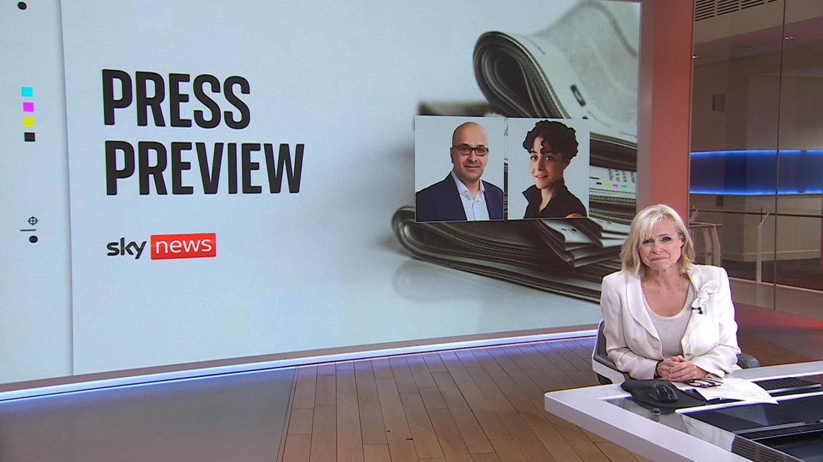 Want to know more about the stories on tomorrow's front pages?📰 Find out more on the Sky News Press Preview with Anna Botting and our guests Ali Miraj and Jenny Kleeman. ⏰ From 10.30pm ➡️ 📺 Sky 501, Virgin 602 and Freeview 233