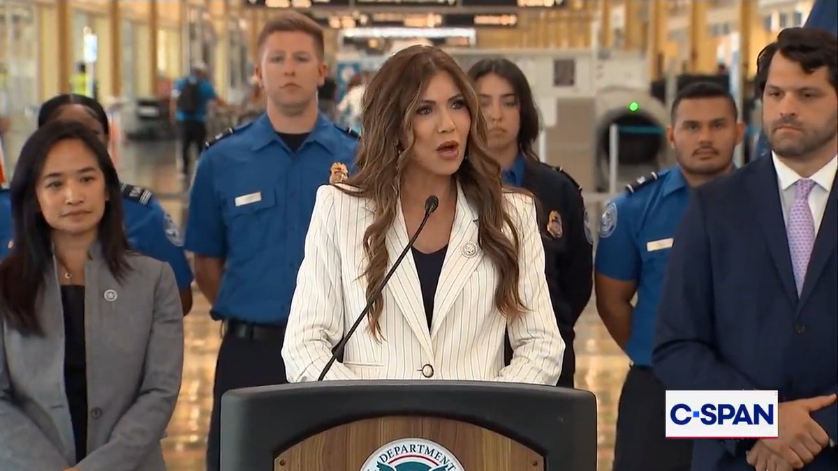 Homeland Security Secretary Kristi Noem (@Sec_Noem): "TSA will no longer require travelers to remove their shoes when they go through our security checkpoints."