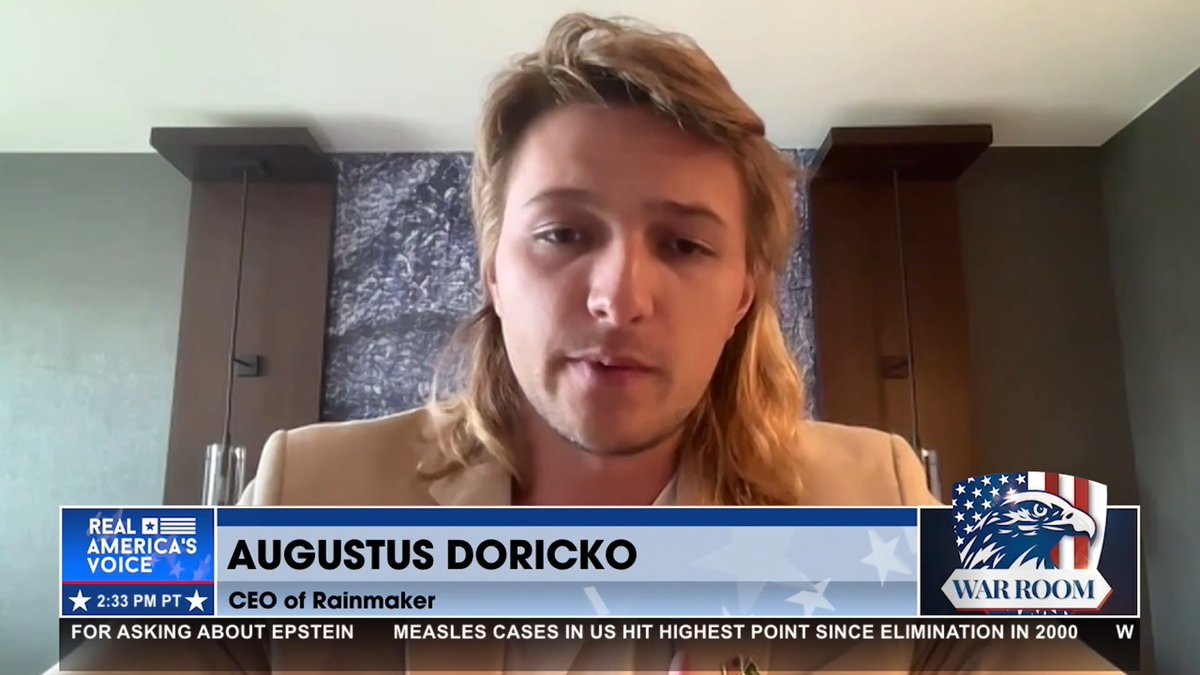 “Rainmaker acted proactively and suspended operation before the National Weather Service issued any warnings that would have constituted suspension criteria.” - Augustus Doricko Rainmaker Technology Corporation Bannon’s WarRoom
