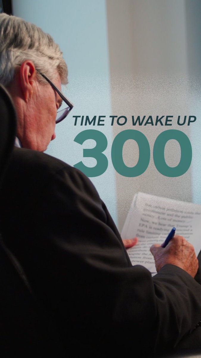 575,000 words. One consistent warning: the climate crisis is here. Tomorrow night, I deliver my 300th speech in my Time to Wake Up series.