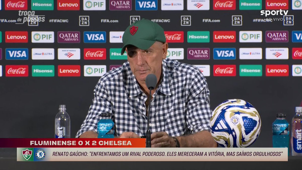 Renato comentou o fato de João Pedro, algoz do Flu no jogo contra o Chelsea, ter sido formado em Xerém: "Não dá pra competir com eles na parte financeira. Os clubes brasileiros formam jogadores pra vender pra Europa e sobreviver" #copadomundodeclubes