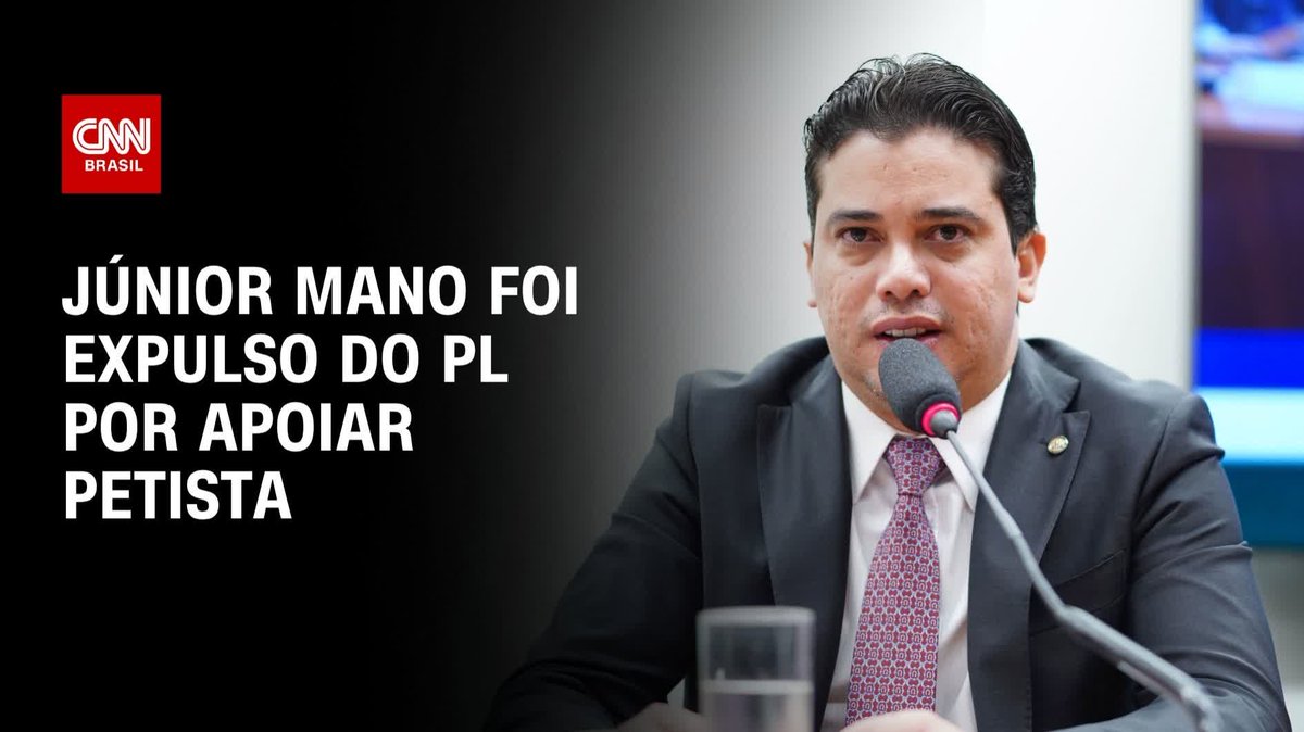 Júnior Mano foi expulso do PL por apoiar petista; assista #CNNARENA