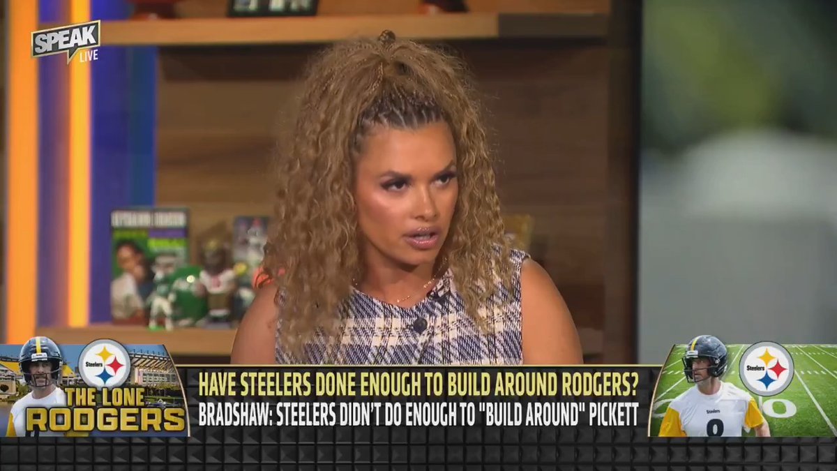 .Joy Taylor believes the Steelers have done more than enough to build around Aaron Rodgers.