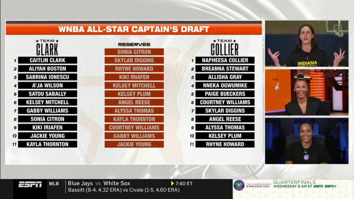 Caitlin Clark and Napheesa Collier shook things up by trading coaches during the WNBA All-Star draft 😮