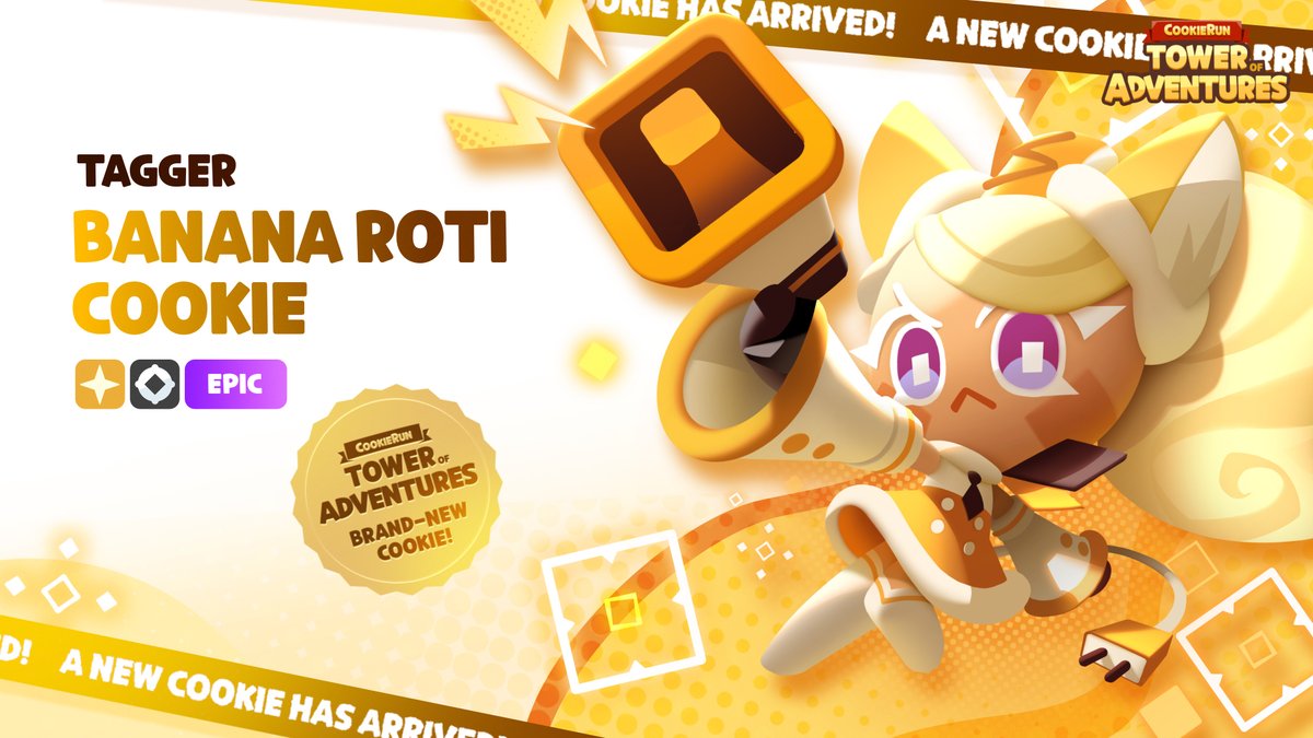 The update is here! 🎡 Meet Banana Roti Cookie! 🍌 🎡 New Costumes for Greenbell Cookie and Strawberry Mochi Cookie 🎡 New Extreme Boss Challenge event And more! Check out the detailed patch notes here 👉