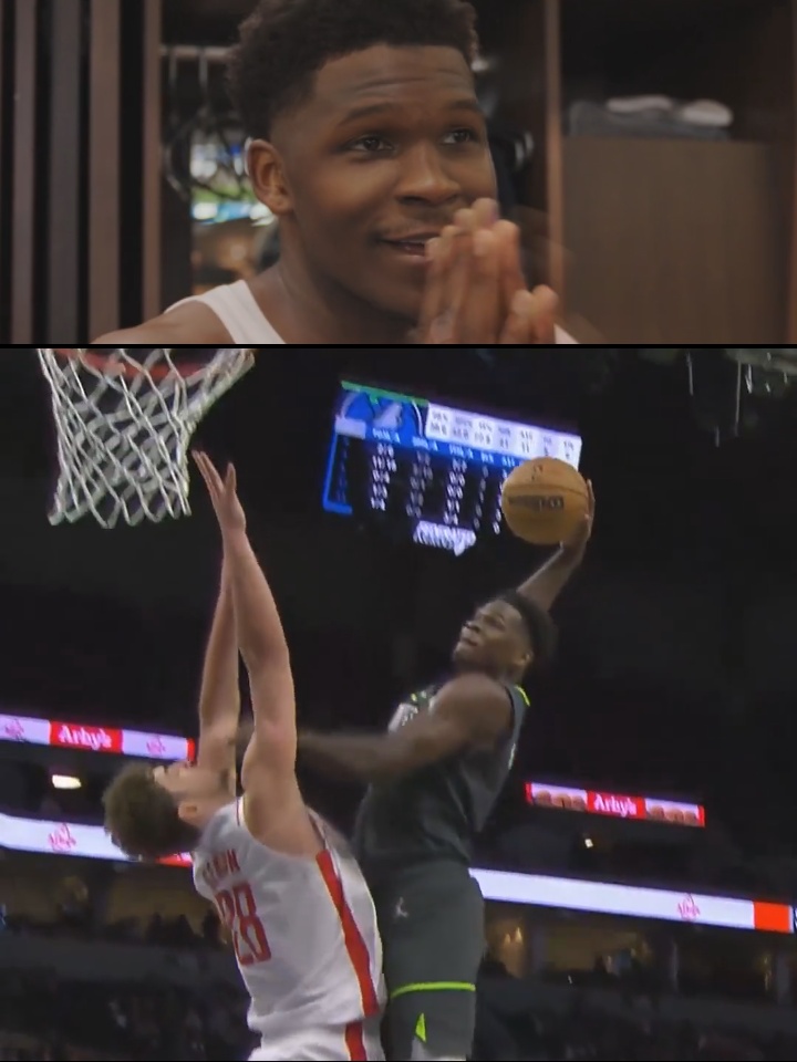 Ant told KJ Martin he was gonna poster Sengun again and then went and did it he so cold 😭