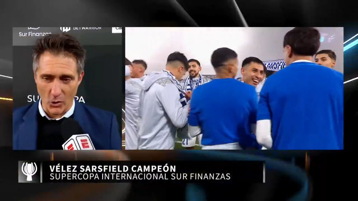 "GUSTAVO QUINTEROS TIENE MUCHO QUE VER EN ESTO" ✍️ Guillermo Barros Schelotto tras la consagración de Vélez ante Estudiantes 🏆 #SupercopaInternacional 📺 #DisneyPlus Premium