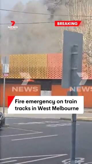 BREAKING: Melbourne commuters are experiencing major disruptions caused by a fire near a rail line. Train services at Southern Cross Station were brought to a halt in both directions when a fire broke out beneath a rail bridge in West Melbourne. #7NEWS