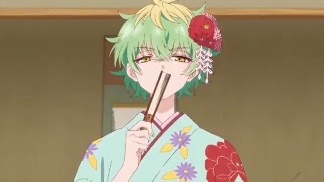 /⋰ 📢#帝乃三姉妹 は案外、チョロい。 放送まであと9️⃣時間!!! \⋱ 💚帝乃三和(CV：#青山吉能) 📝プロフィール ❚学年：進学科1年生 ❚身長：163㎝ ❚血液型：AB型 ❚趣味：食べること 📺24:30放送！ #水曜日は帝乃三姉妹