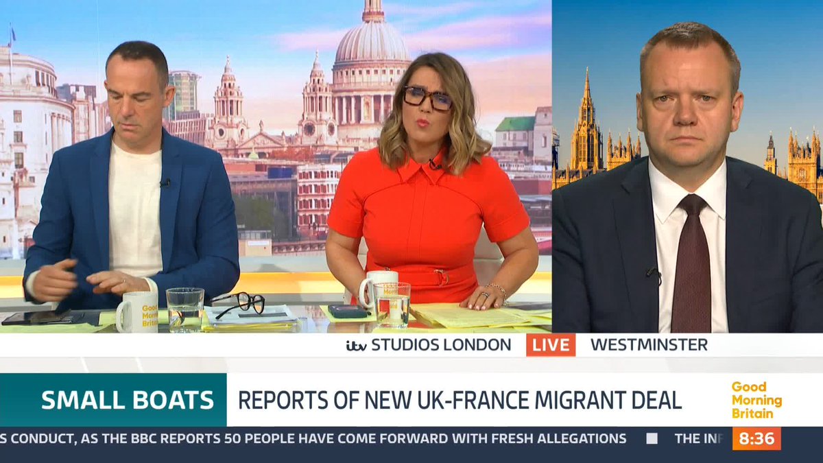 French President Emmanuel Macron has said Britain and France have a "shared responsibility" to tackle illegal migration. Susanna Reid questions Paymaster General and Cabinet Office Minister Nick Thomas-Symonds.
