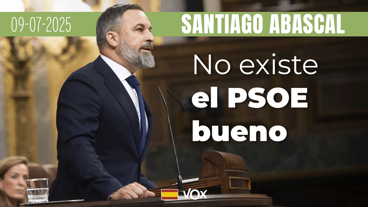 ¿Con esta gentuza y este Partido Socialista irremediable pretende llegar Alberto Núñez Feijóo a acuerdos o querer gobernar? Nosotros lo tenemos claro: NO EXISTE EL PSOE BUENO. Santiago Abascal 🇪🇸 👏👏👏