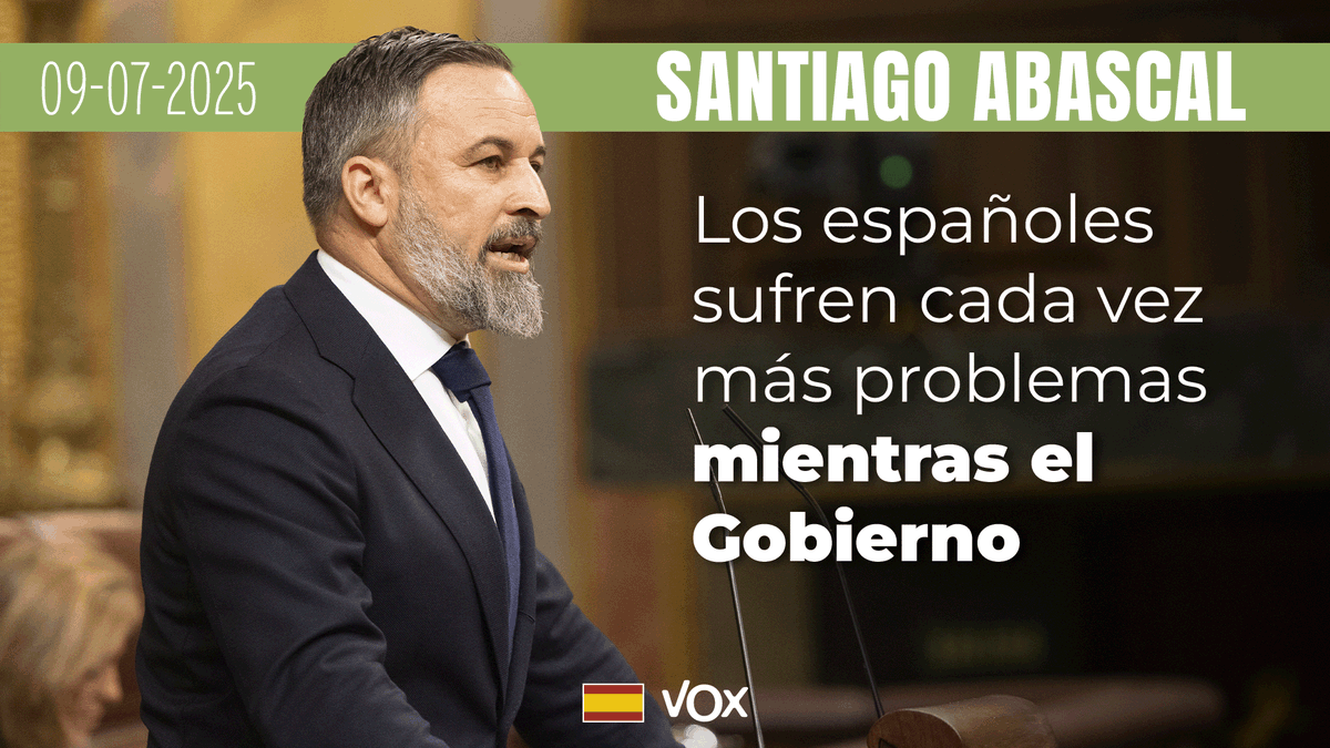Mientras el CIRCO de la CORRUPCIÓN ocurre en el Congreso, LOS ESPAÑOLES SUFREN cada vez MÁS PROBLEMAS: 🔴 Vivienda inalcanzable. 🔴 Precios por las nubes. 🔴 Dificultades para llegar a fin de mes. 🔴 Inmigración desbordada. 🔴 Salarios bajos y trabajos precarios. 🔴 Y los servicios públicos se desmoronan. Santiago Abascal 🇪🇸 🔥