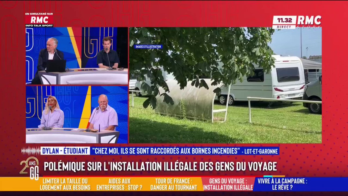 💥 Installations illégales des gens du voyage : "Ça me fait peur !" 📞 Dylan, étudiant, au 3216 : "Chez moi on a un bois et des gens du voyage s'y sont installés. Ils mettent leurs déchets... ce n'est pas safe. Tant qu'on ne les bloque pas, ils ne vont pas bouger." #GGRMC