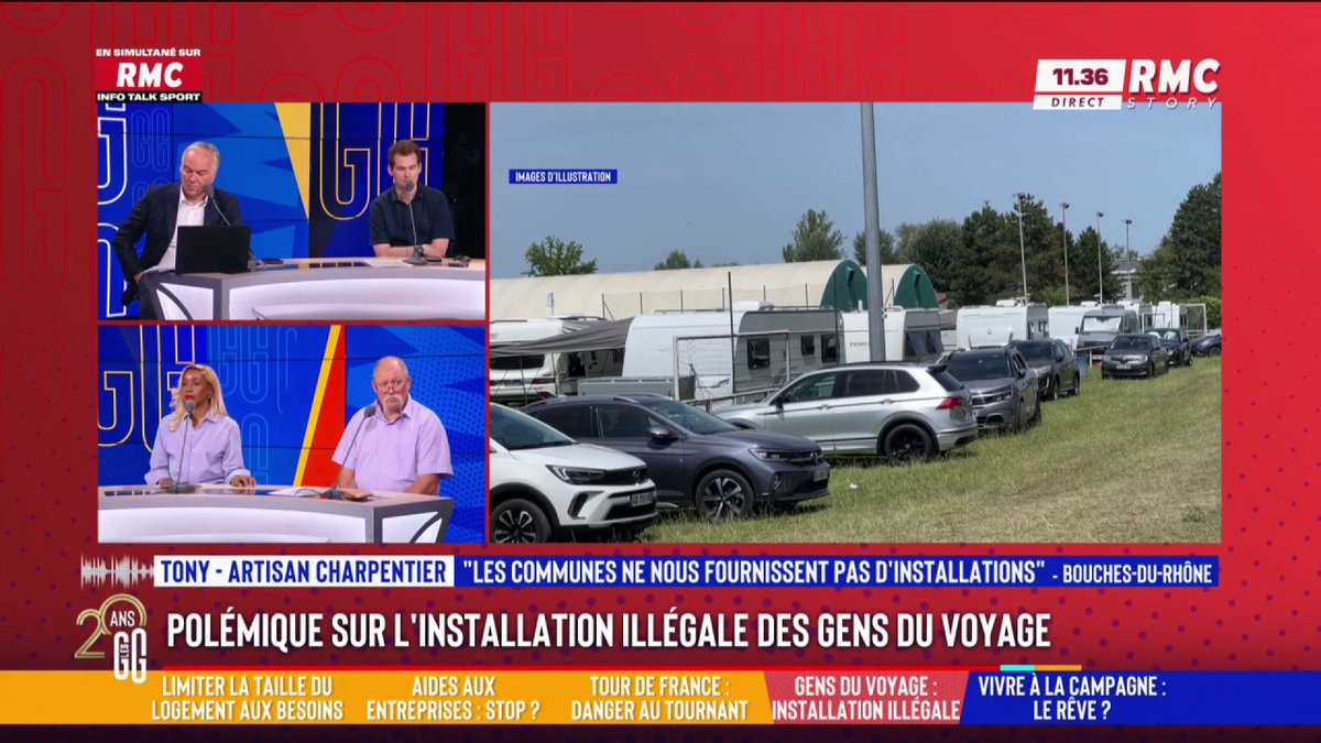 📞Tony, artisan : "J'arrive de Villeneuve de la Raho qui a réalisé une aire pour les gens du voyage. Même des animaux vous ne les mettez pas dedans. Ils nous ont laissés dans la vigne. Ils ont touché de l'argent pour nous mettre dans des terrains insalubres. Scandaleux !" #GGRMC