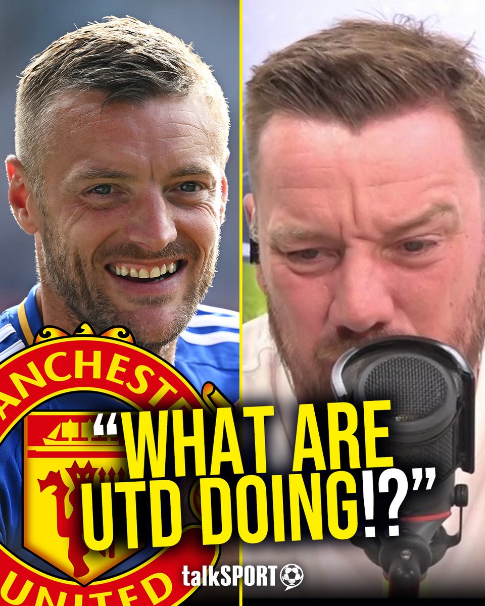 🤦‍♂️ "Embarrassing for United!" 😳 "To look at him because they can't get a striker is embarrassing!" Jamie O'Hara is stunned that #MUFC are having to look at signing Jamie Vardy as no other striker wants to join! 🤯