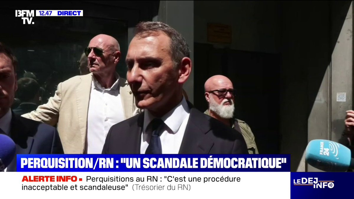 Perquisition au siège du RN: "On assiste à quelque chose de calamiteux d'un pouvoir en déshérence", affirme Laurent Jacobelli