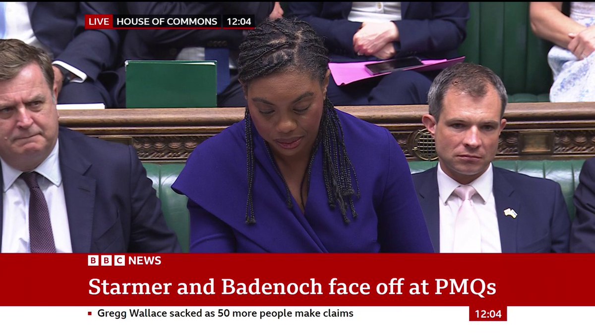 "Does the PM still stand by his promises?" Conservative leader Kemi Badenoch asks about Labour's promise to not increase income tax, national insurance and VAT "Yes," Keir Starmer replies #PMQs