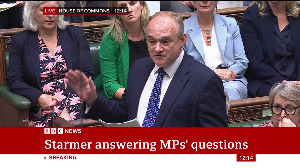 "The Send system is in desperate need of repair," Lib Dem leader Ed Davey says, and asks the PM to work with his party on its reform Keir Starmer says Labour are developing proposals to "create a new system that truly supports every child" #PMQs