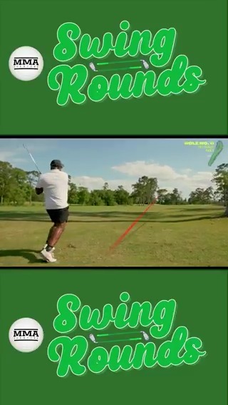 #UFCNashville headliner Derrick Lewis absolutely LAUNCHES this golf ball on the 11th tee 🔥🏌️ (🎥: @mikeHeck_JR)