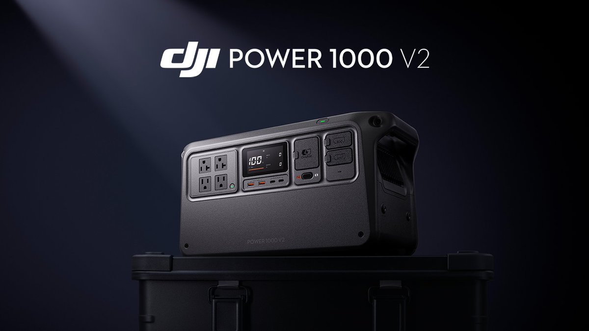 Introducing the DJI Power 1000 V2, the upgraded fast-charging, portable power solution for road trips, outdoor adventures, and reliable home backup. Note: DJI Power 1000 V2 is available in select regions. To check availability, please visit 👉