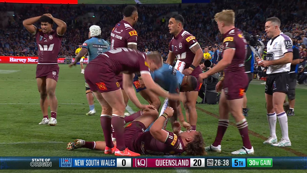 Watch all the highlights as the NSW Blues take on the QLD Maroons in Origin III! 📽