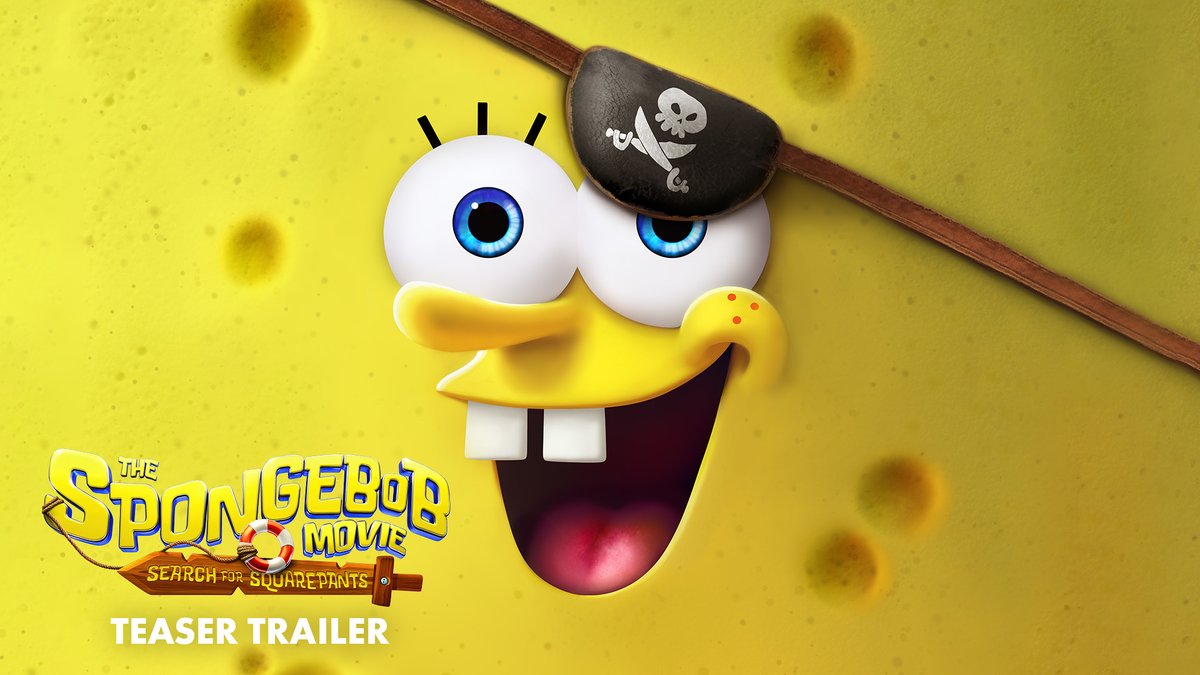 The first trailer for ‘THE SPONGEBOB MOVIE: SEARCH FOR SQUAREPANTS’ has been released. In theaters on December 19.