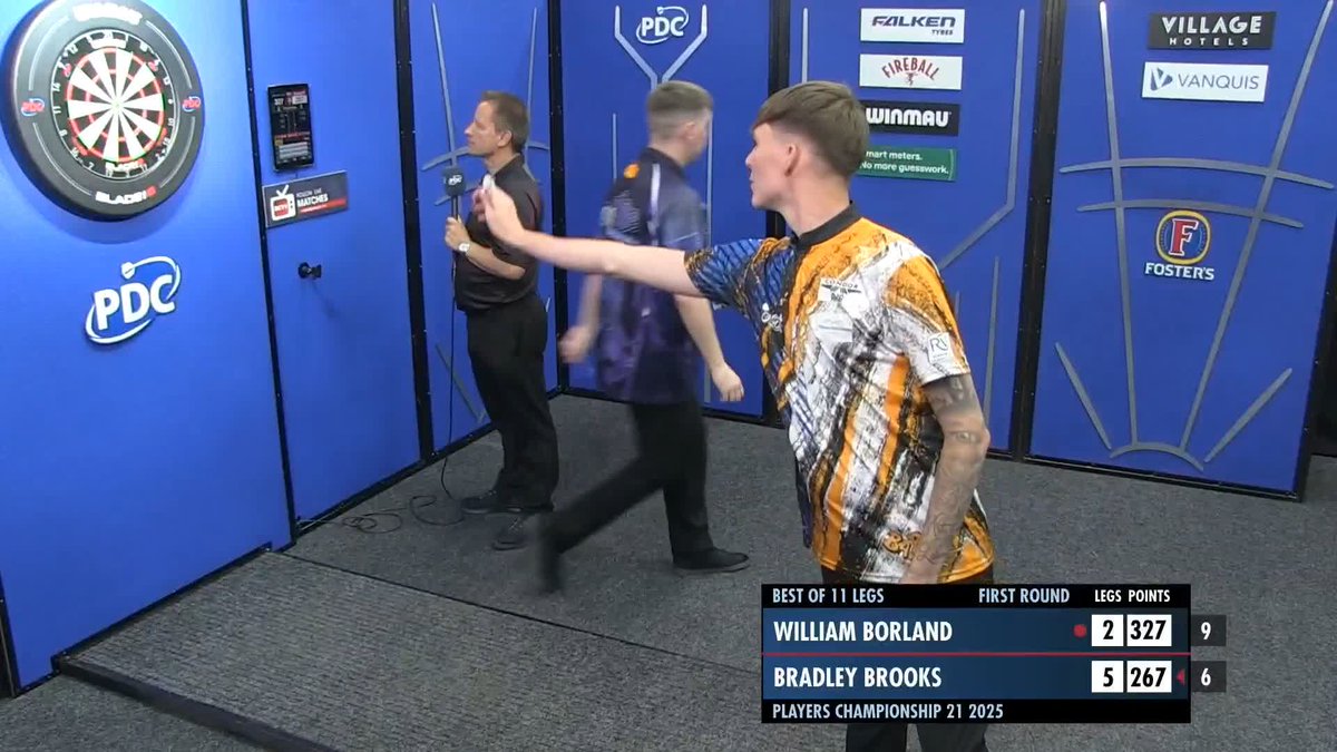 The big fish to win it and a steady 108.72 in the first round for Bradley Brooks After a 117 average yesterday, it looks like these new darts are certainly working 👀