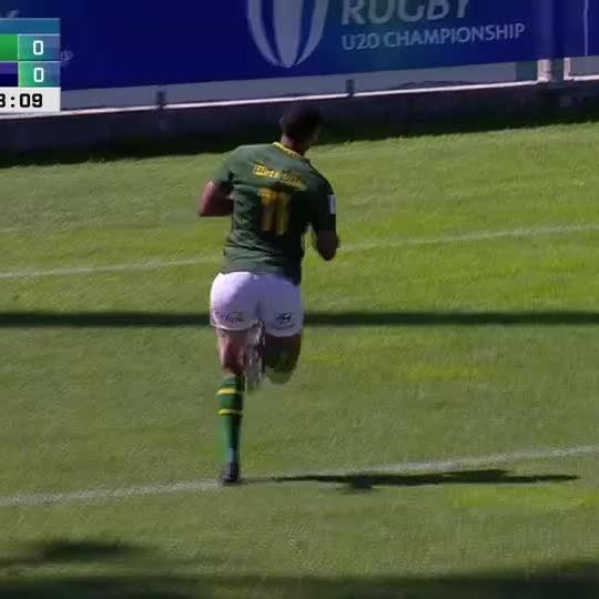 What a start for the Junior Boks 🇿🇦⚡ Jaco Williams does it all himself 👏👏 📺 Stream #WorldRugbyU20s on DStv:
