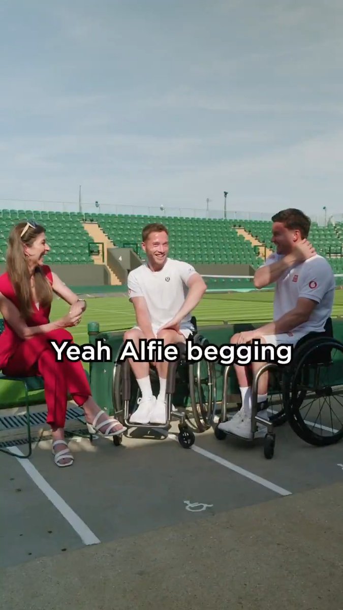 Returning to the scene of their 2024 Championships victory, Alfie Hewett and Gordon Reid reflect on their incredible achievements and the supporters behind the scenes cheering them on 👏 #Wimbledon | Vodafone UK