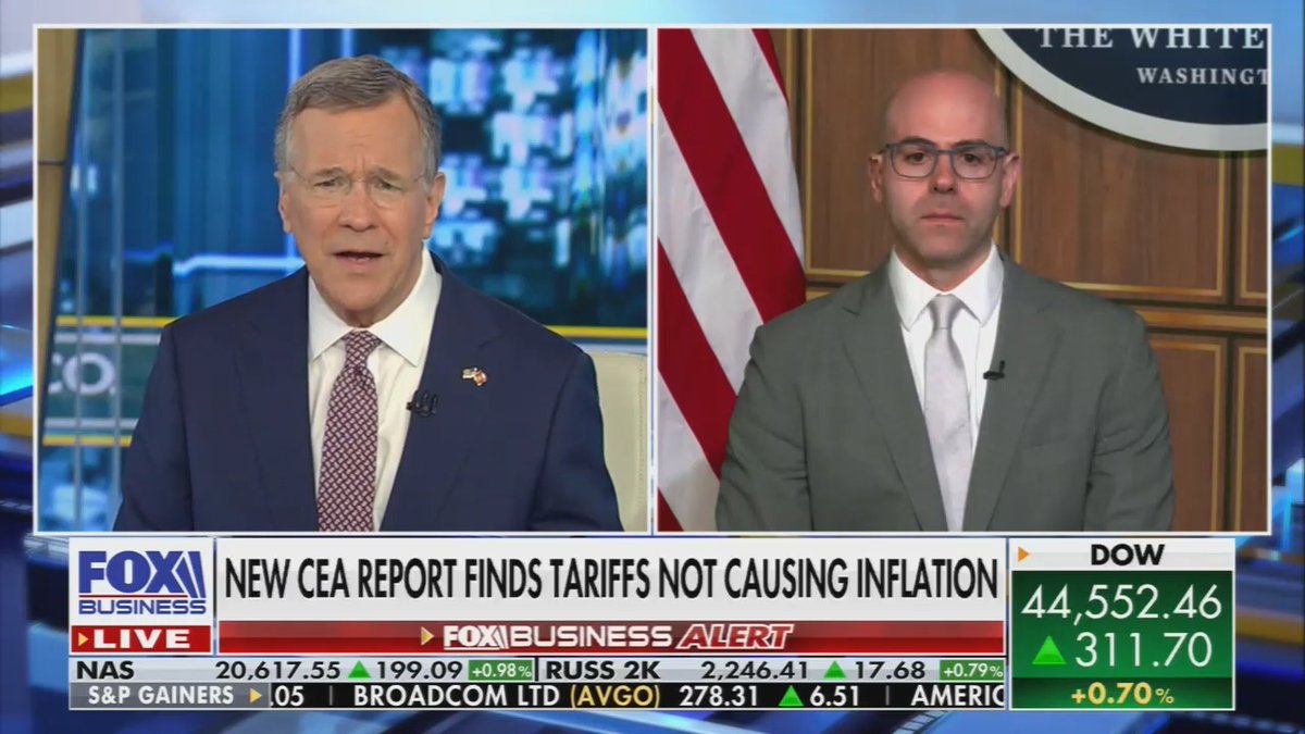Fox Host: One problem, Trump is suggesting we may have 200% tariffs on pharmaceuticals. It's going to take a long time for domestic pharmaceutical production to replace that. What do you do in the interim? How will that 200% tariff interfere with the ability to get pharmaceuticals that cannot be made sufficiently now domestically? Trump advisor: Well, it'll create the incentives for industry to accelerate the timeline... Fox Host: Right. But what about now? That's the problem