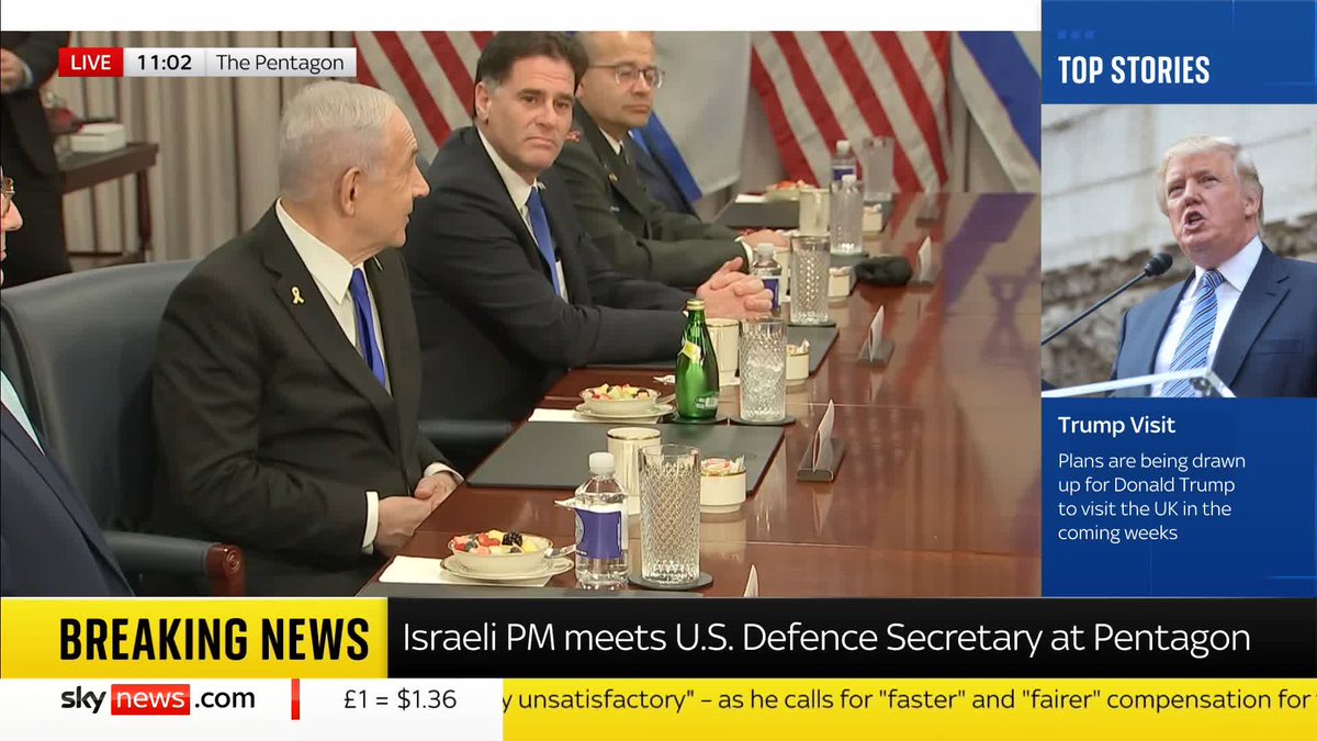 "The roar of two lions" Israeli Prime Minister Benjamin Netanyahu speaks on the strength of the alliance between Israel and the US with Secretary of Defence Pete Hegseth 📺 Sky 501, Virgin 602, Freeview 233 and YouTube