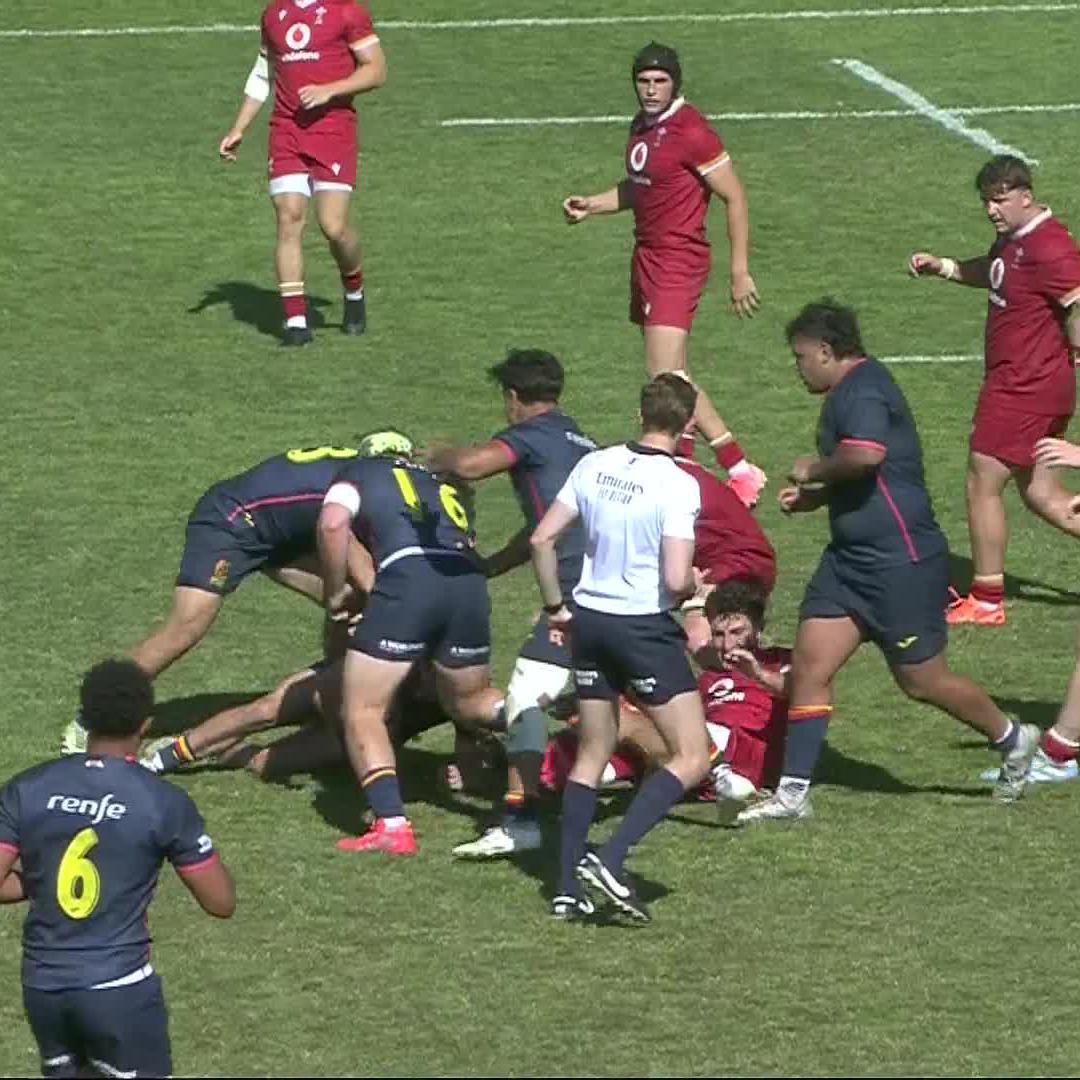💥 Harri Ford 🤝 Sion Davies 🔥 #WorldRugbyU20 | #WALvESP