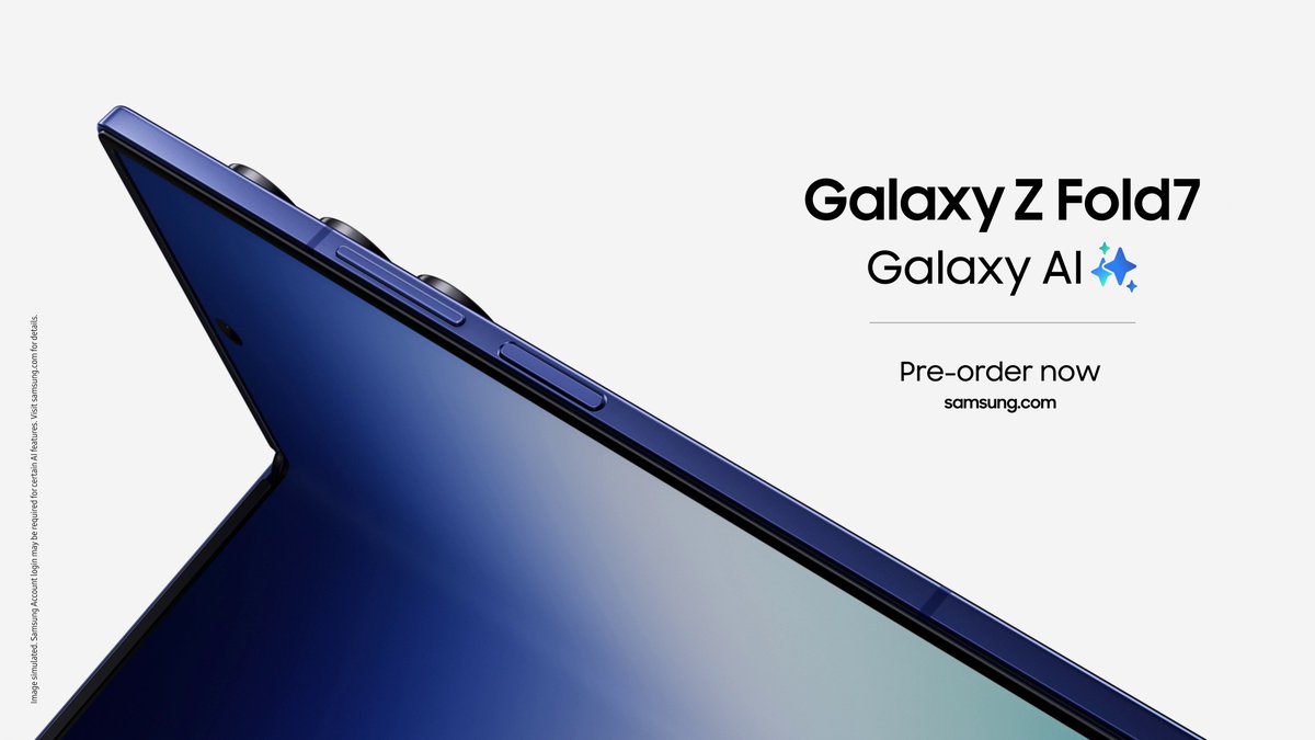 Where ultra sleek meets ultra powerful —unforgettable moments unfold. The slimmest, lightest, and most durable Galaxy Z Fold yet. Ultra unfolds. Discover the new Galaxy Z Fold7. Learn more: #GalaxyAI #GalaxyZFold7 #camera #UltraSleek #Samsung #SamsungUnpacked