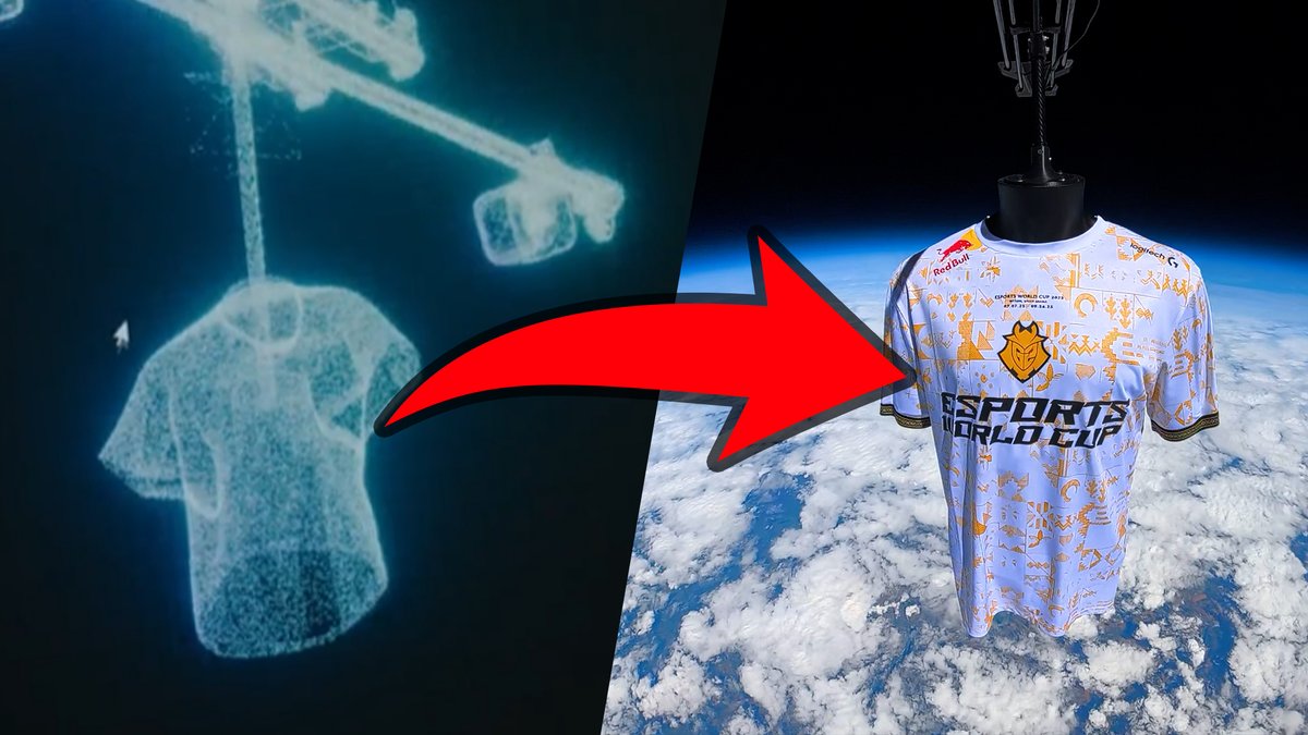 How the FIRST EVER esports jersey made it to outer space 🚀